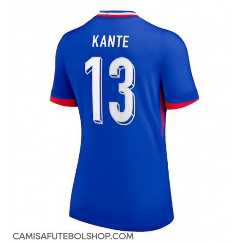 Camisa de time de futebol França Kante #13 Replicas 1º Equipamento Feminina Europeu 2024 Manga Curta